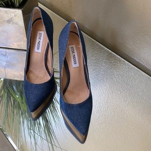 Steve Madden denim pumps